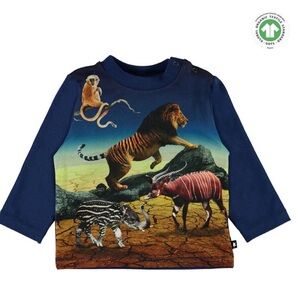 Molo Enovan Animals jungle Long-Sleeve T-Shirt 24 Months